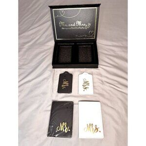 Cosweet Mr & Mrs Passport Holder & Luggage Tag Gift Set – Wedding Honeymoon New
